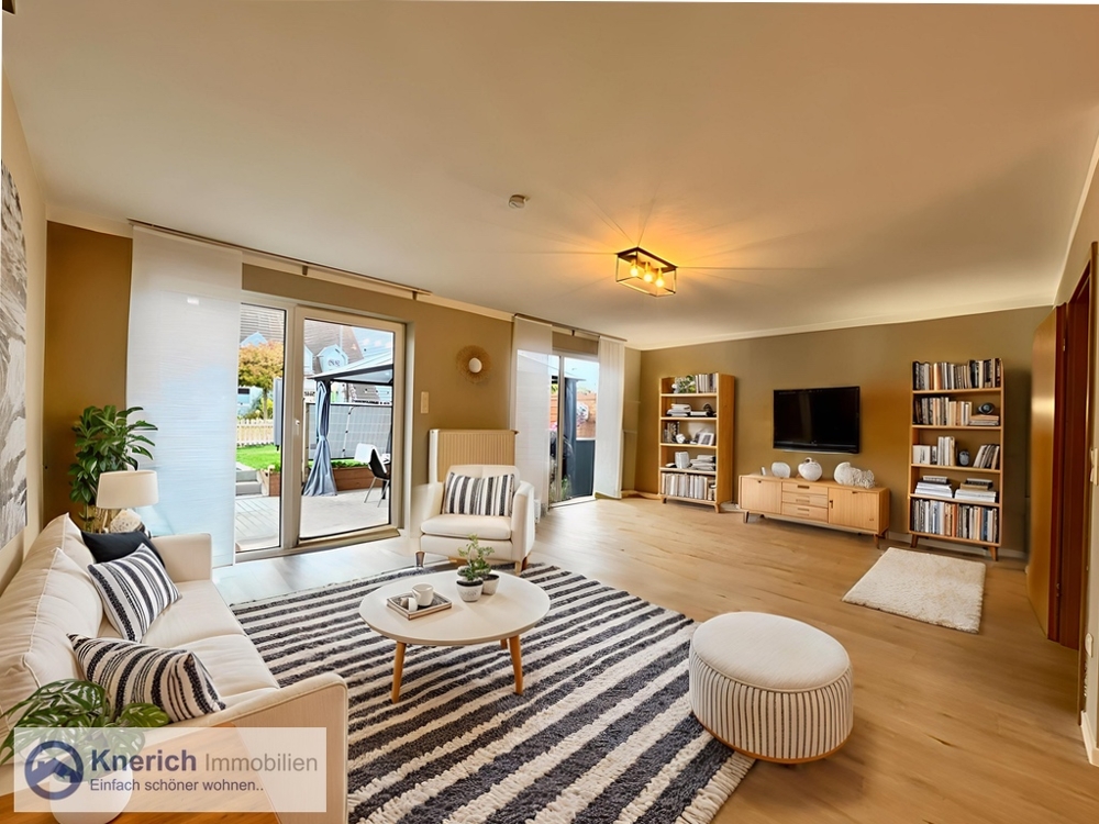 Wohnzimmer mit Logo Querformat