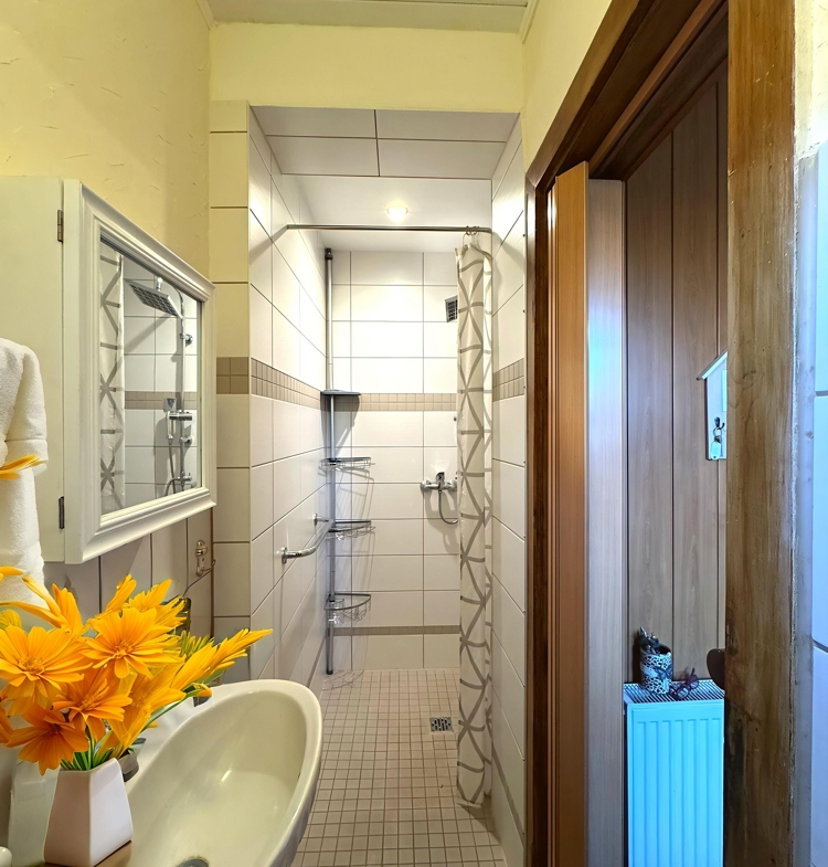 Badezimmer mit Dusche